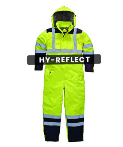 Oxford waterproof hi vis safety raincoat
